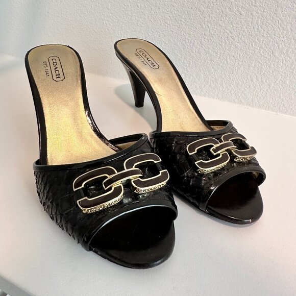 Vintage COACH Kitten Heels - Picture 1 of 4